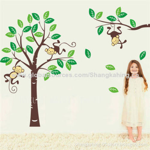 Non-toxic Colorful Wall Sticker with CMYK & UV Printing, Eco-friendly Material/High Quality Product